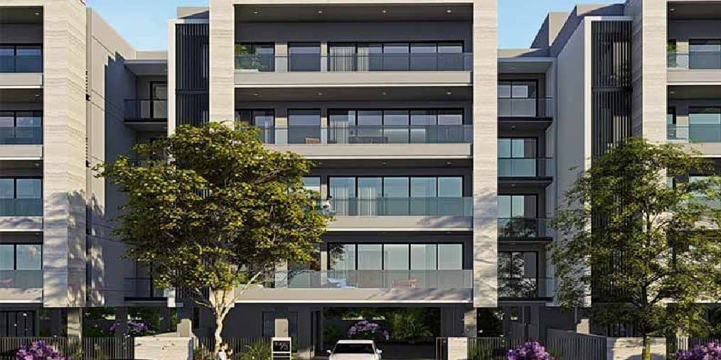 DLF Independent Floors Phase 1 — row of five-storey independent floor buildings